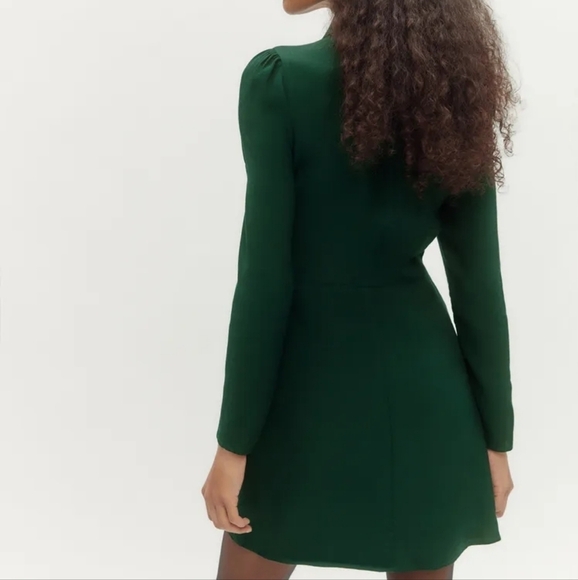 Reformation Hugh Dress in Forest size 6 NWT - Picture 4 of 14